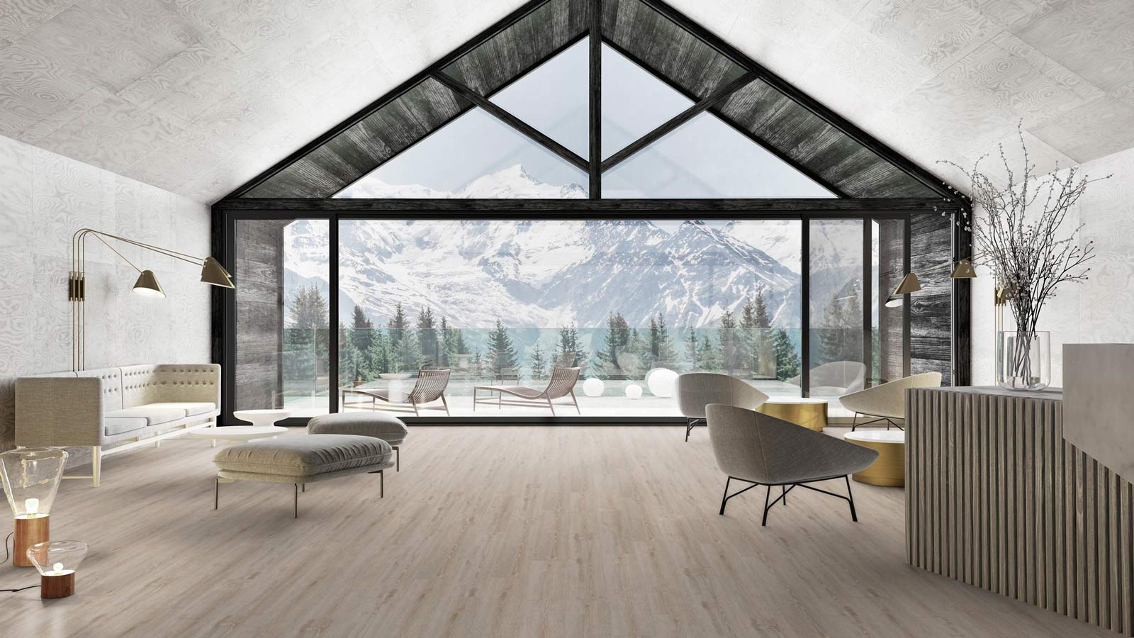 Tarkett Designboden iD Click Ultimate 55 Scandinavian Oak Beige Planke 4V Akustikrücken Raum7