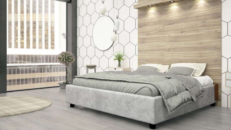 Tarkett Design flooring iD Click Ultimate 55 Scandinavian Oak Grey Plank 4V Acoustic backing main product photo