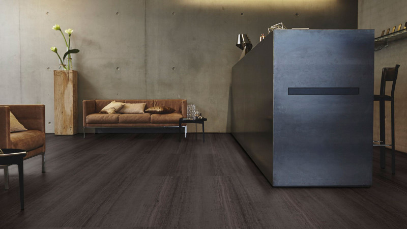 Tarkett Design Floor iD Click Ultimate 55 Tides Charcoal Tile 4V Acoustic Backing main product photo
