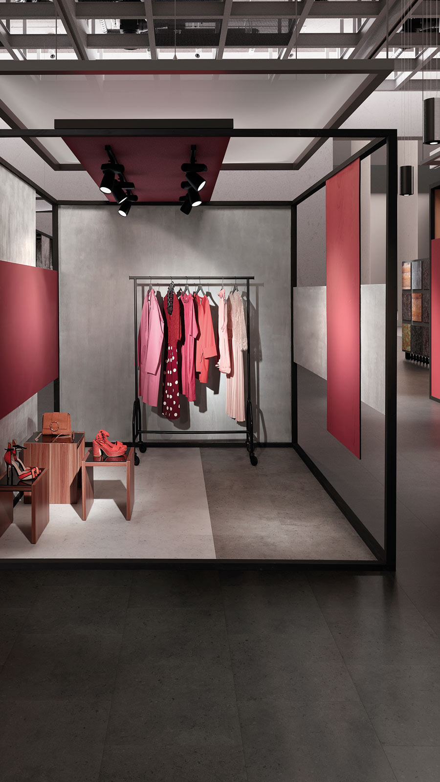 Tarkett Designboden iD Click Ultimate 70 Loft Dark Fliese 4V Akustikrücken Raum3