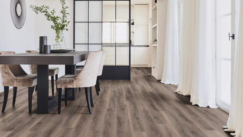 Tarkett Designboden iD Click Ultimate 70 Plus Riviera Oak Grey Planke 4V Akustikrücken main product photo