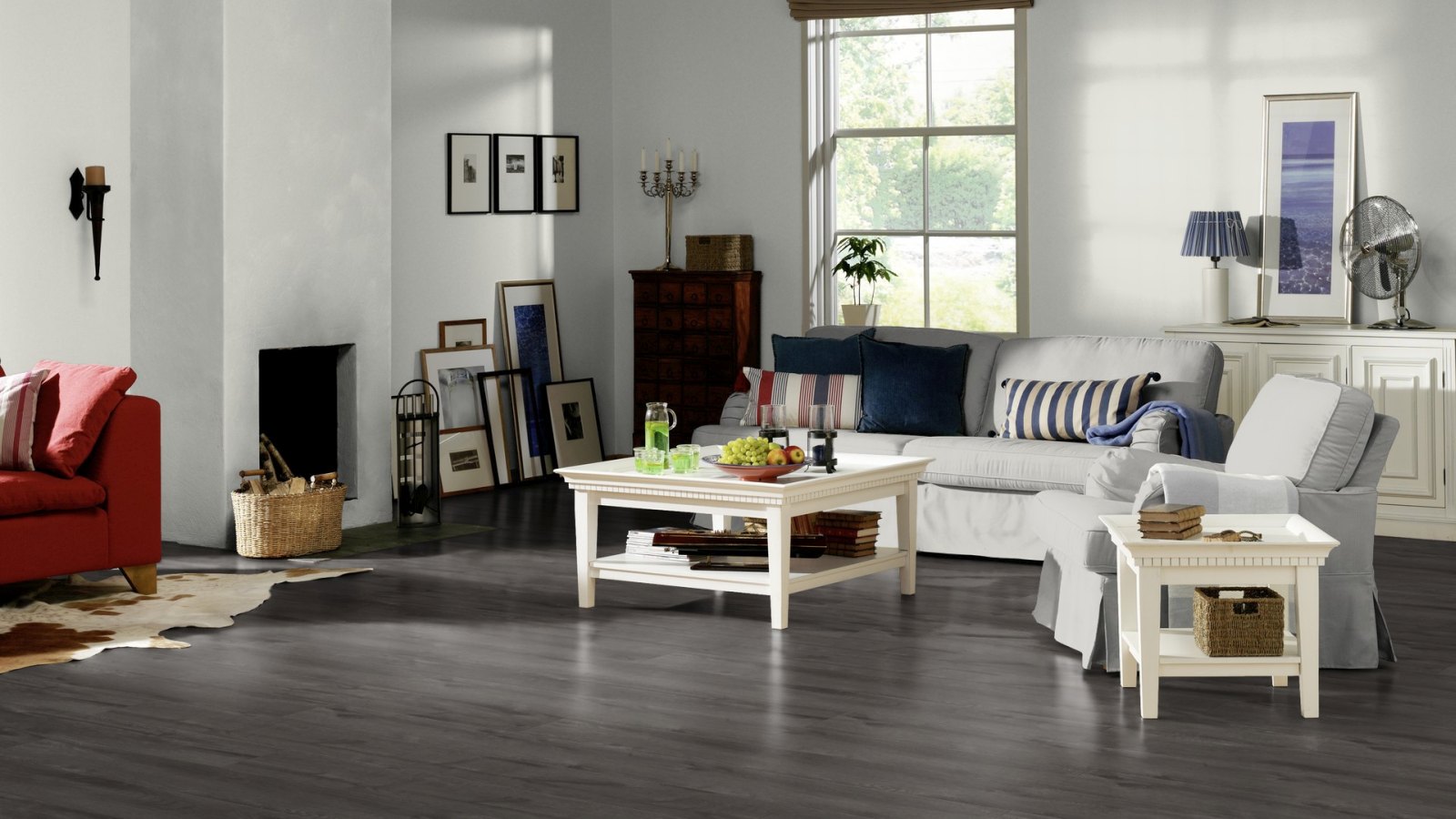 Tarkett Designboden iD Inspiration Click 55 Plus Alpine Oak Black Planke 4V Raum2