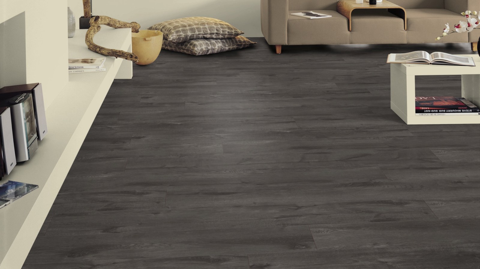 Tarkett Designboden iD Inspiration Click 55 Plus Alpine Oak Black Planke 4V Raum5