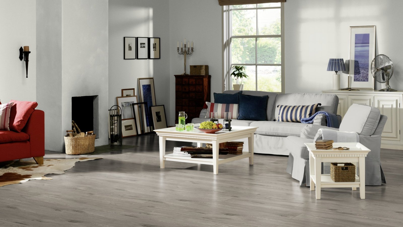Tarkett Designboden iD Inspiration Click 55 Plus Alpine Oak Grey Planke 4V Raum2