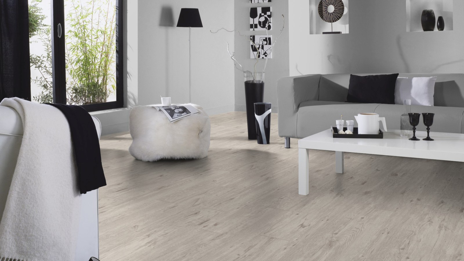 Tarkett Designboden iD Inspiration Click 55 Plus Alpine Oak White Planke 4V Raum6