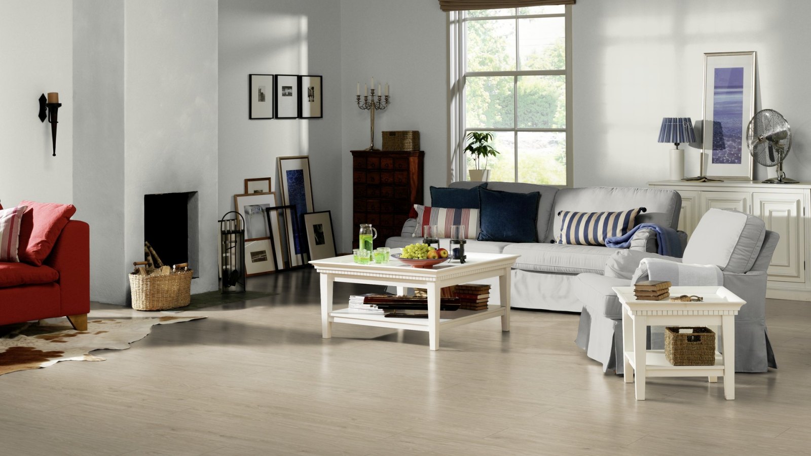 Tarkett Designboden iD Inspiration Click 55 Plus Lime Oak Grey Planke 4V Raum2