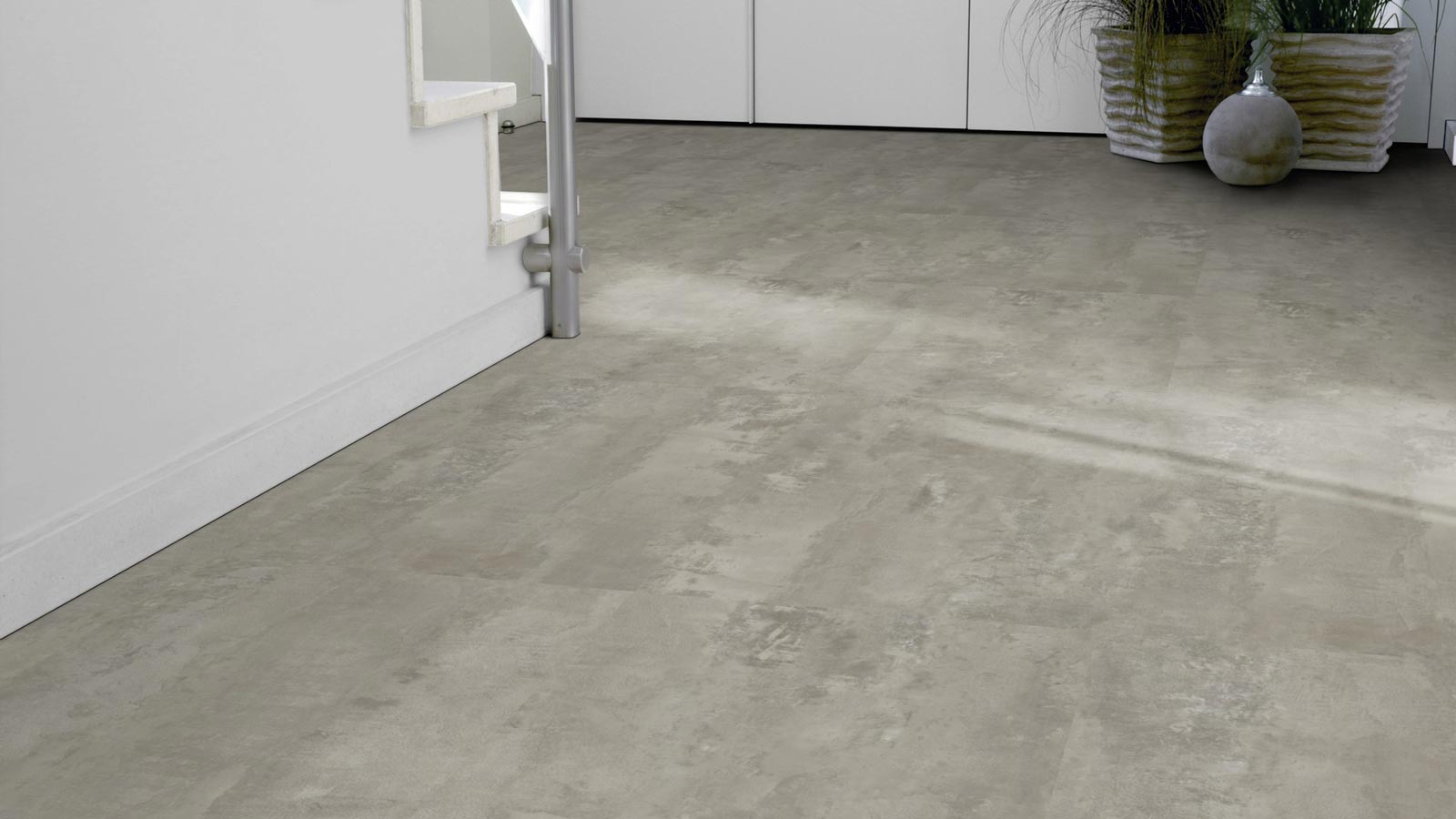 Tarkett Designboden iD Inspiration Click 55 Plus Rough Concrete Grey Fliese 4V Raum4