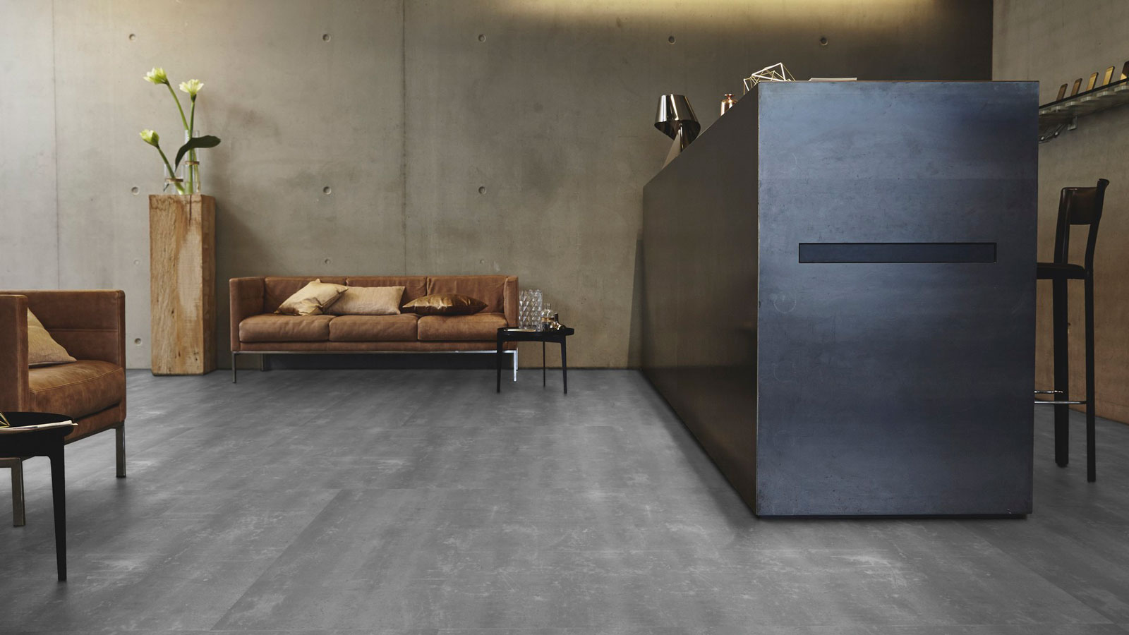 Tarkett Bioboden iD Revolution Composite Lunar grey Fliese M4V 1000x500 mm Raum2