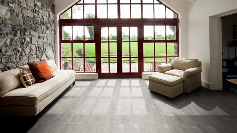Tarkett Sol organique iD Revolution Composite Stone grey Carrelage M4V 500x250 mm main product photo