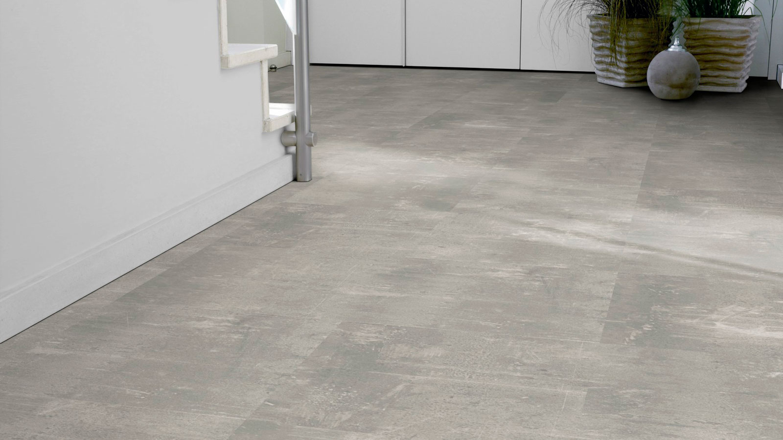 Tarkett Bioboden iD Revolution Composite Stone grey Fliese M4V 500x500 mm Raum4