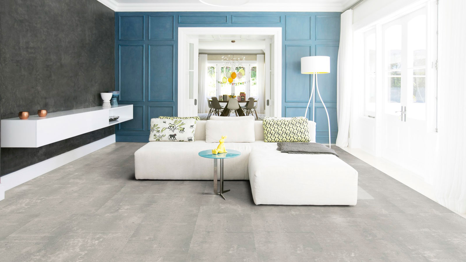 Tarkett Bioboden iD Revolution Composite Stone grey Fliese M4V 1000x500 mm Raum6