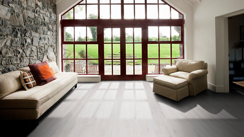 Tarkett Organic flooring iD Revolution Contemporary Oak Ivory Plank M4V 1220x125 mm main product photo