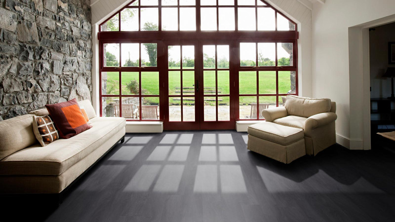 Tarkett Sol organique iD Revolution English Oak Charcoal Lame M4V 1220x200 mm main product photo
