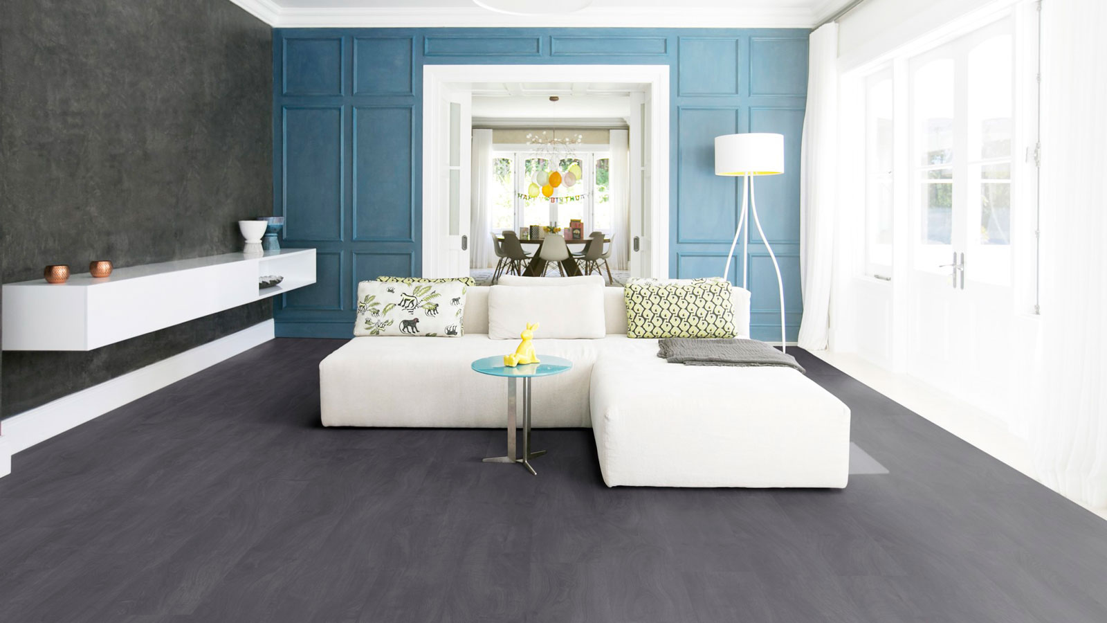 Tarkett Bioboden iD Revolution English Oak Charcoal Planke M4V 1220x250 mm Raum6