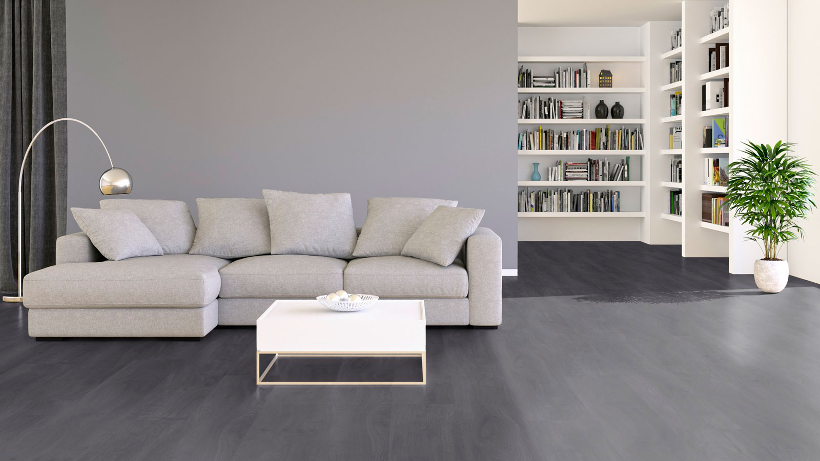 Tarkett Bioboden iD Revolution English Oak Charcoal Planke M4V 1220x250 mm Raum7