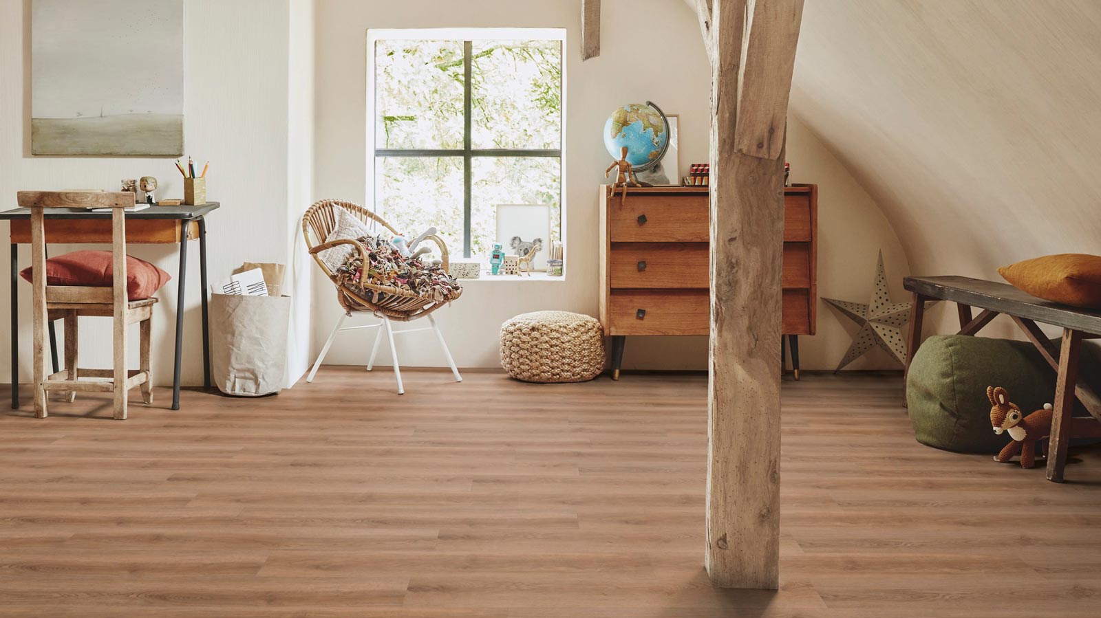 Tarkett Designboden Starfloor Click Ultimate 30 Vermont Oak Natural Planke M4V Akustikrücken Raum5