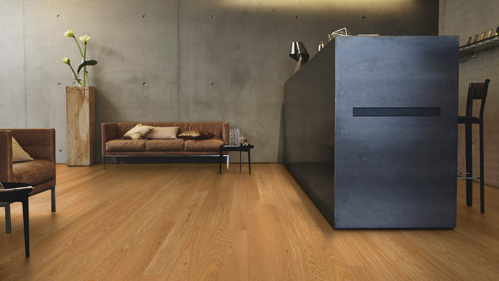 Tarkett Parkett Pure Eiche Nature Nature 1-Stab Landhausdiele M2V Raum3