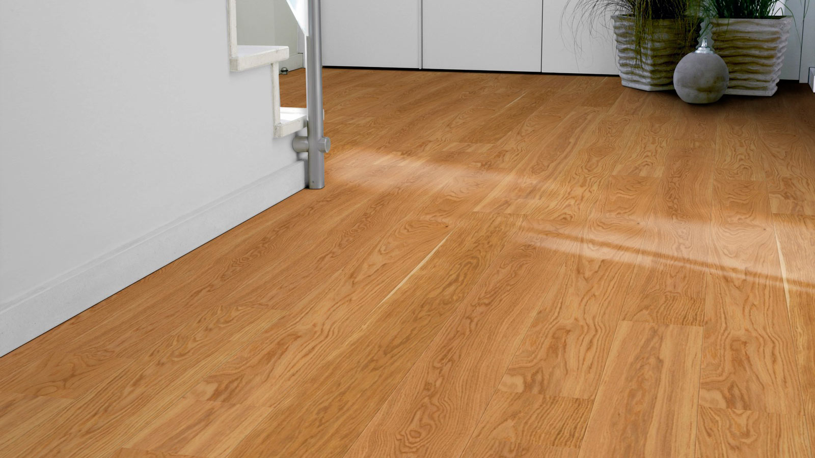 Tarkett Parkett Pure Natur Eiche Landhausdiele M2V Proteco Lack Raum4