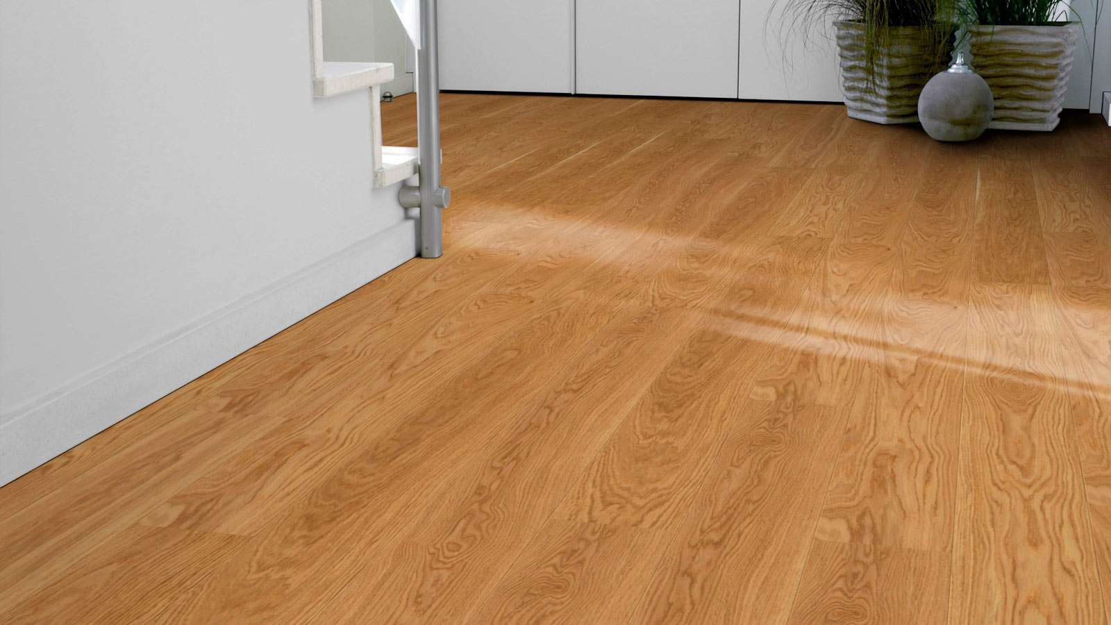 Tarkett Parkett Pure Natur Eiche Landhausdiele M2V Proteco Hartwachs-Öl Raum4