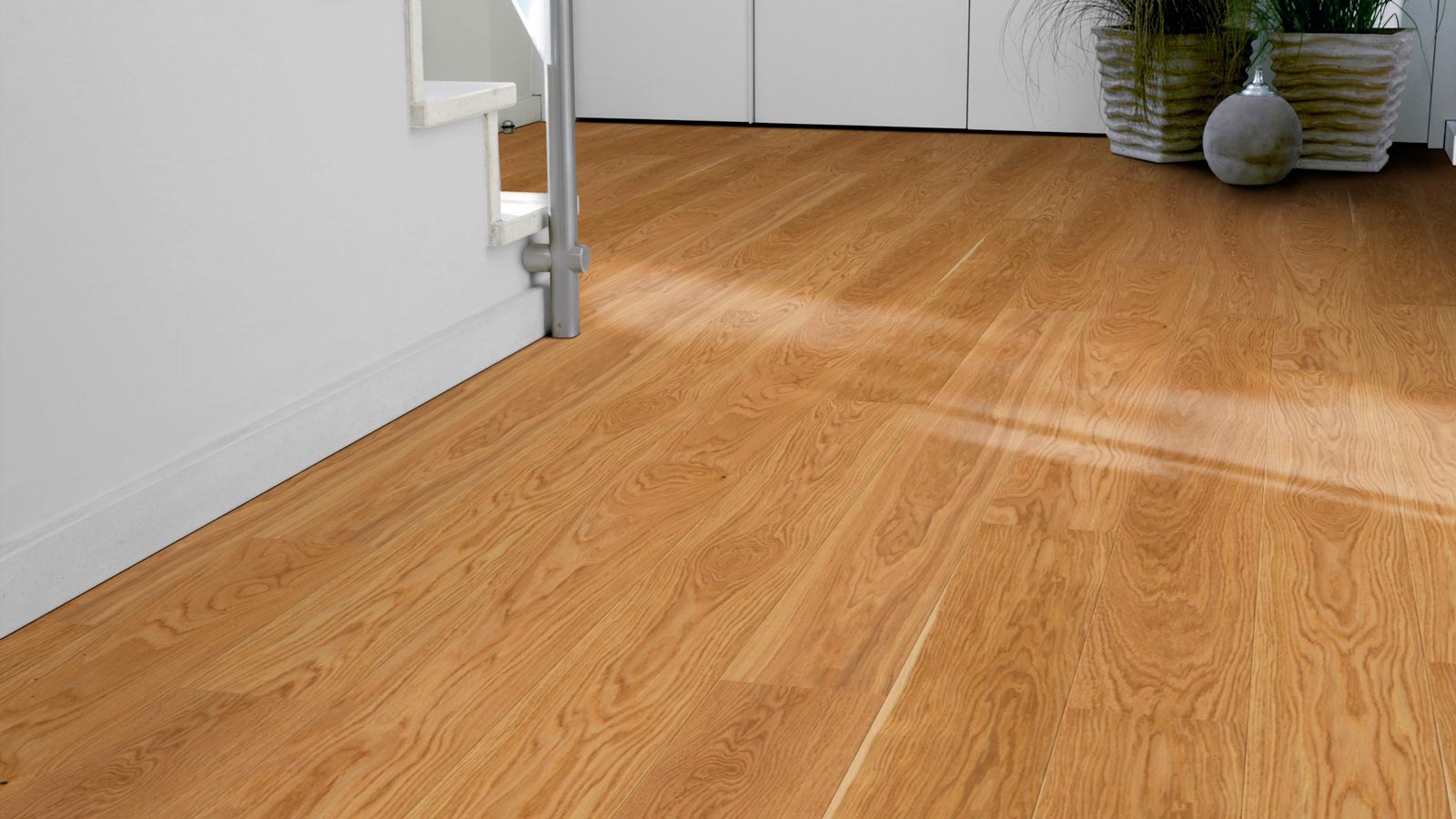 Tarkett Parkett Pure Natur Eiche Landhausdiele M2V Proteco Natura 2000 x 14 mm Raum4