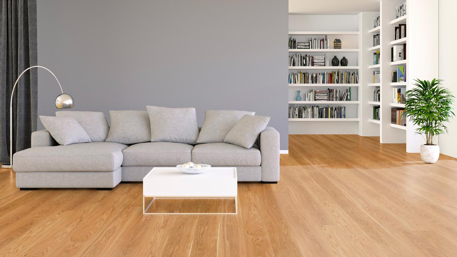 Tarkett Parkett Pure Natur Eiche Landhausdiele M2V Proteco Natura 2000 x 14 mm Raum7