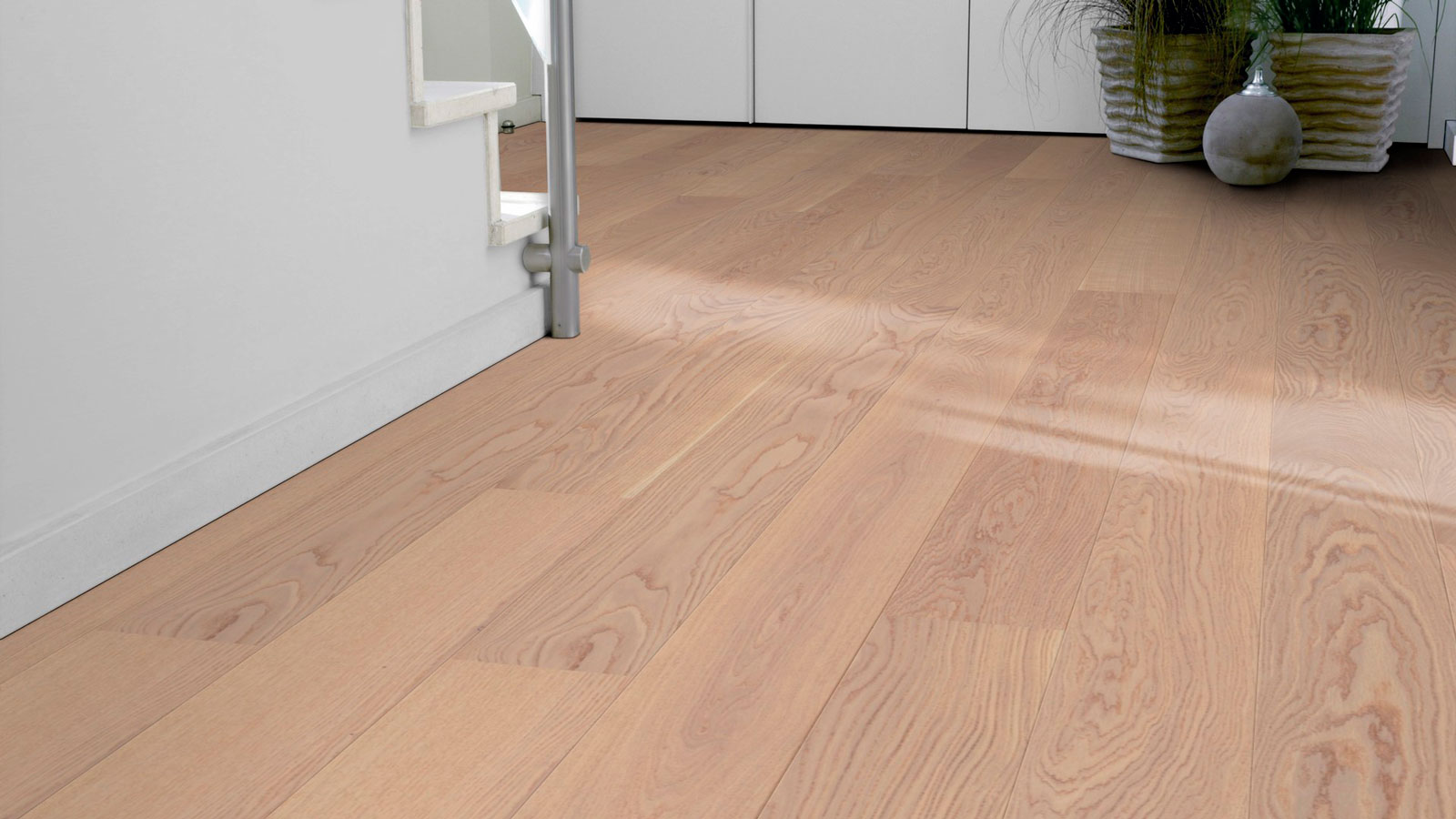 Tarkett Parkett Shade Natur Eiche Cream weiß Landhausdiele / Diele XT M2V Raum4