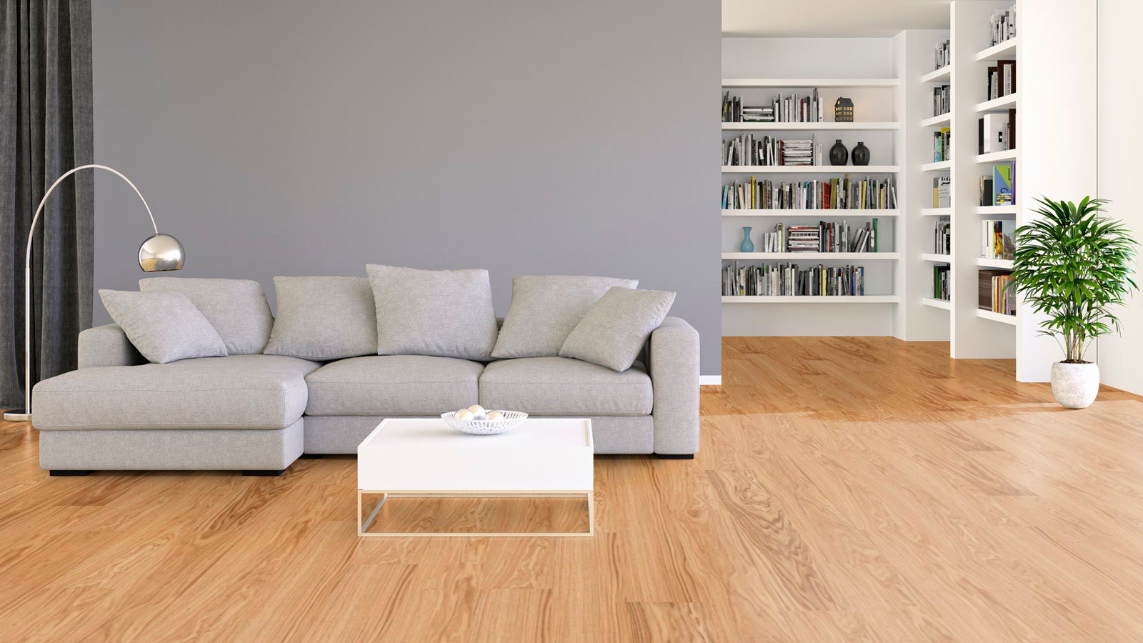 Tarkett Parkett Viva 1-Stab Natur Eiche Landhausdiele M4V Raum6