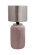 Tischlampe Benito im Extravagante Design in Farbe Altrosa / Silber aus Eisen handgefertigt Raum1