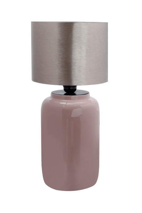 Tischlampe Benito in Extravagante Design in Farbe Altrosa / Silber aus Eisen handgefertigt main product photo