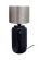 Tischlampe Benito im Extravagante Design in Farbe Dunkelblau / Silber aus Eisen handgefertigt Raum1
