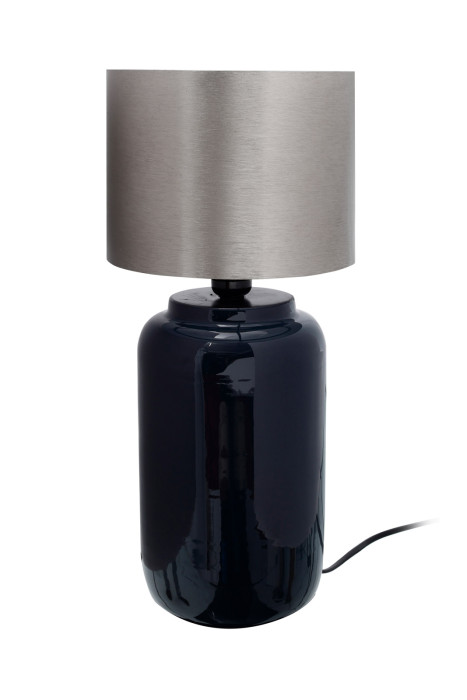 Lampe de bureau Benito Design extravagant Couleur Bleu Foncé / Argent en fer fait main main product photo