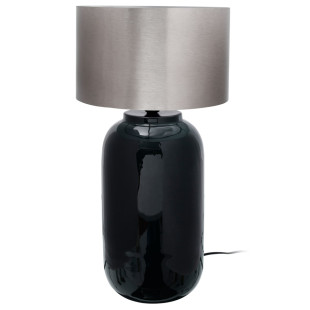 Tischlampe Benito in Extravagante Design in Farbe Dunkelgrün / Silber aus Eisen handgefertigt
