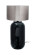 Tischlampe Benito im Extravagante Design in Farbe Dunkelgrün / Silber aus Eisen handgefertigt Raum1