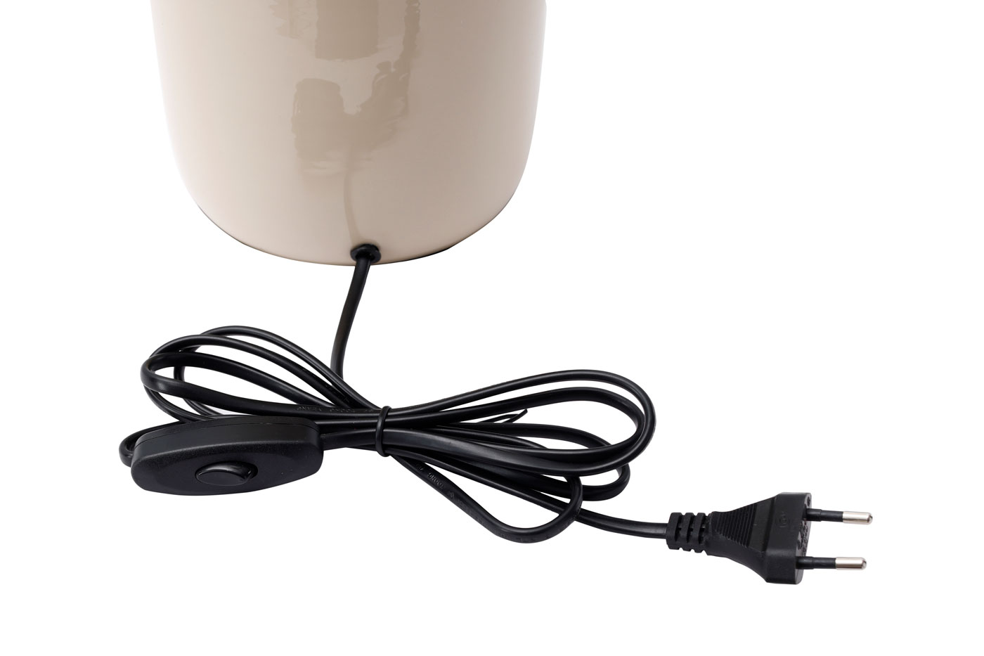 Tischlampe Benito im Extravagante Design in Farbe Elfenbein / Gold aus Eisen handgefertigt Raum6