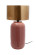 Tischlampe Benito im Extravagante Design in Farbe Rosa / Gold aus Eisen handgefertigt Raum1