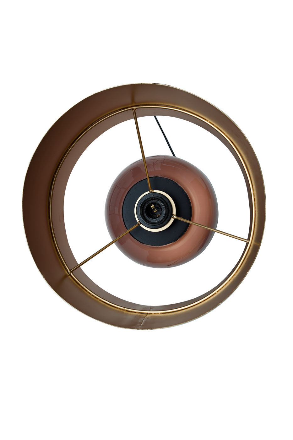 Tischlampe Benito im Extravagante Design in Farbe Rosa / Gold aus Eisen handgefertigt Raum4