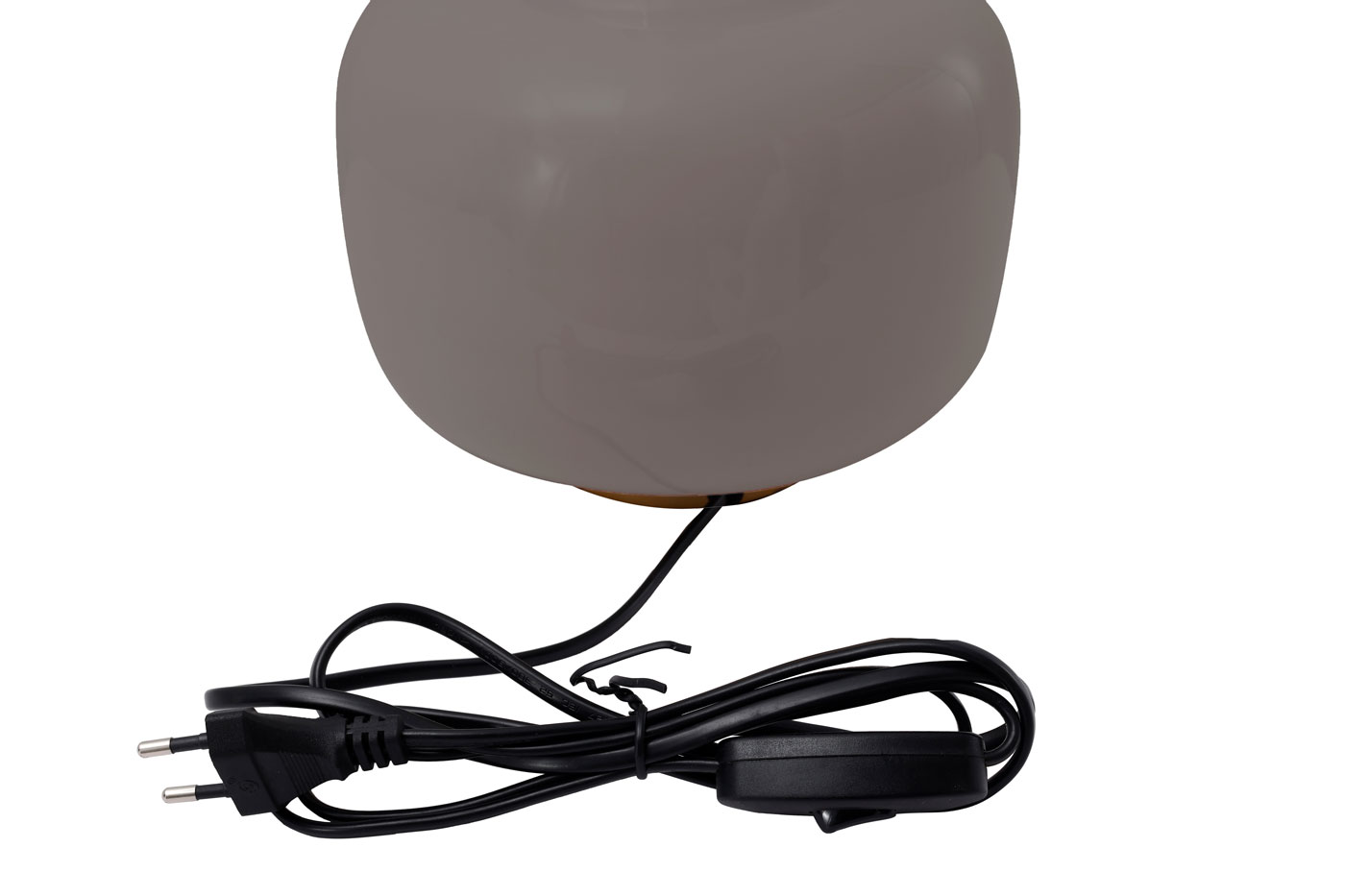 Tischlampe Lion im Extravagante Design in Farbe Grau / Gold aus Eisen handgefertigt Raum5