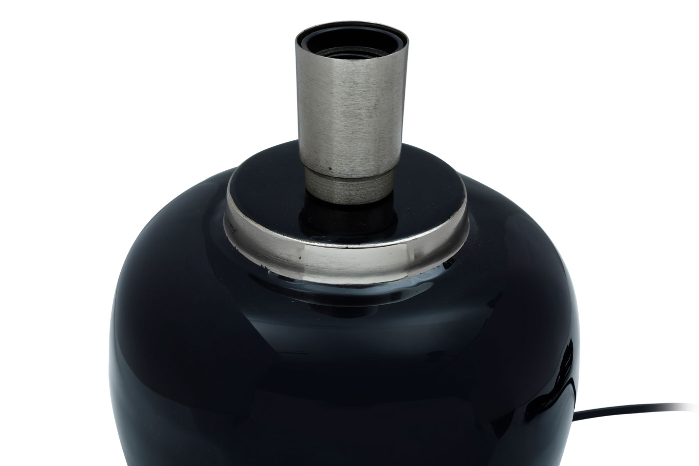 Tischlampe Lion im Extravagante Design in Farbe Schwarz / Silber aus Eisen handgefertigt Raum3