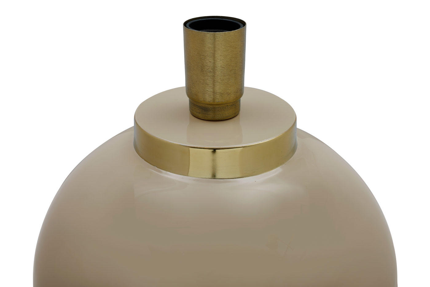 Tischlampe Lion im Extravagante Design in Farbe Taupe / Gold aus Eisen handgefertigt Raum3