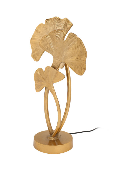 Table Lamp Nature in industrial design Gold made of alumium, PVC handmade main product photo