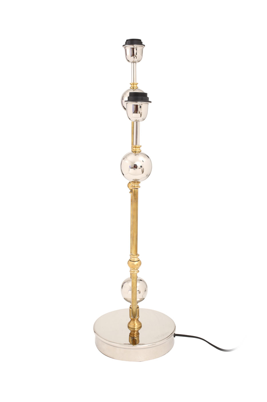 Tischlampe Tim im Industrial Design in Farbe Silber / Gold aus Metall-Mix handgefertigt Raum3