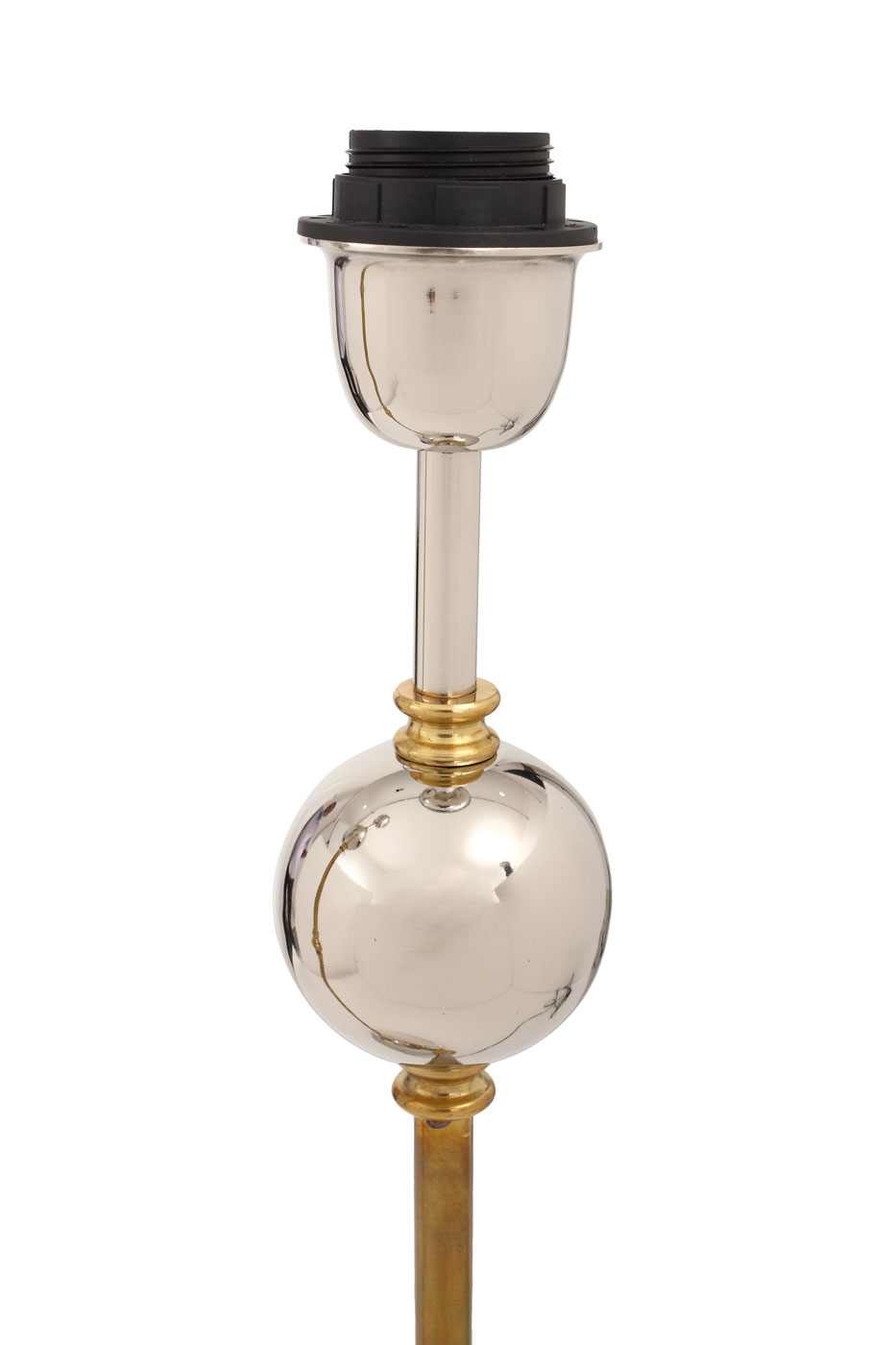 Tischlampe Tim im Industrial Design in Farbe Silber / Gold aus Metall-Mix handgefertigt Raum5