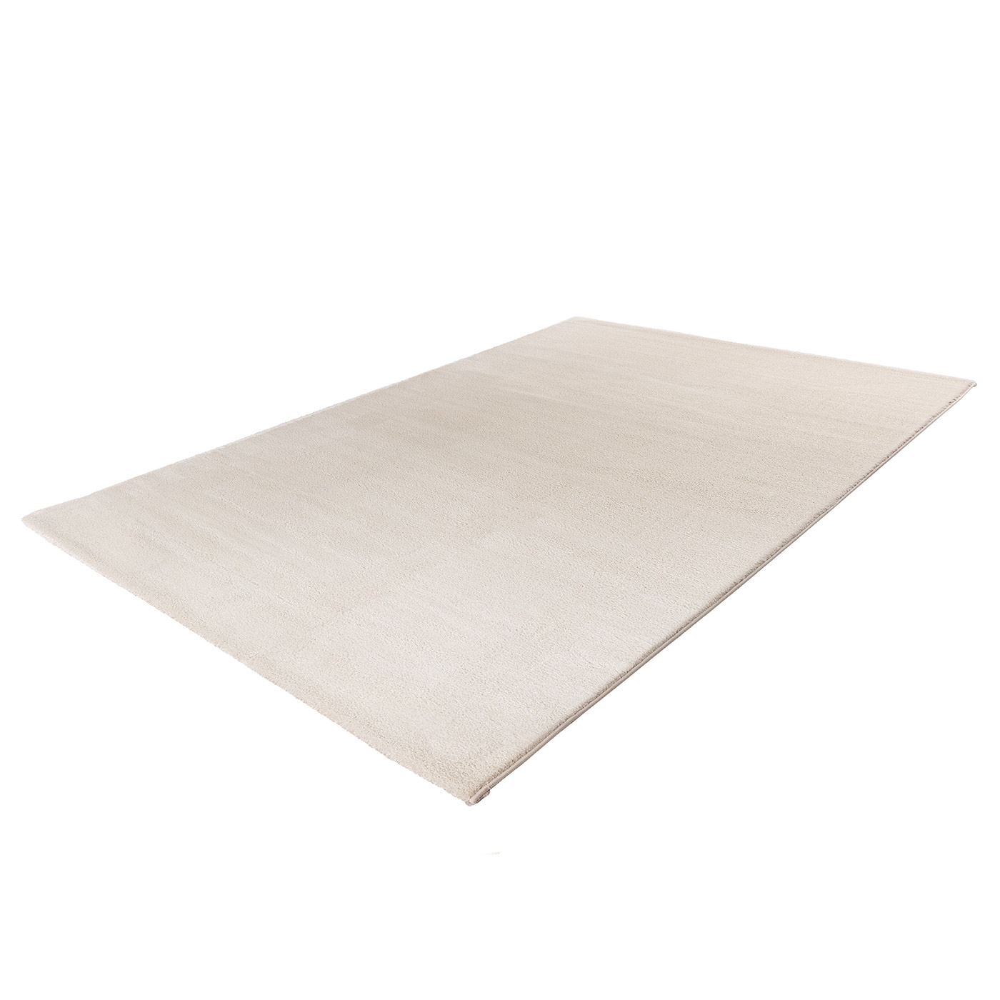 Weicher Hochflorteppich Elfenbein CLASSIC rechteckig 20mm Raum2