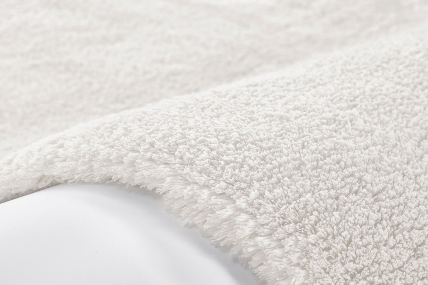 Weicher Hochflorteppich Elfenbein CLASSIC rechteckig 40mm Raum3