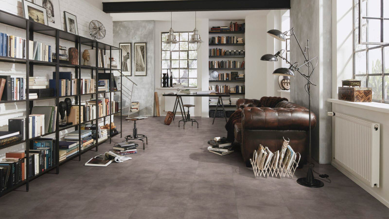 Wineo Sol design 600 Stone XL Rigid #NewtownFactory en aspect Carrelage Joint réel main product photo