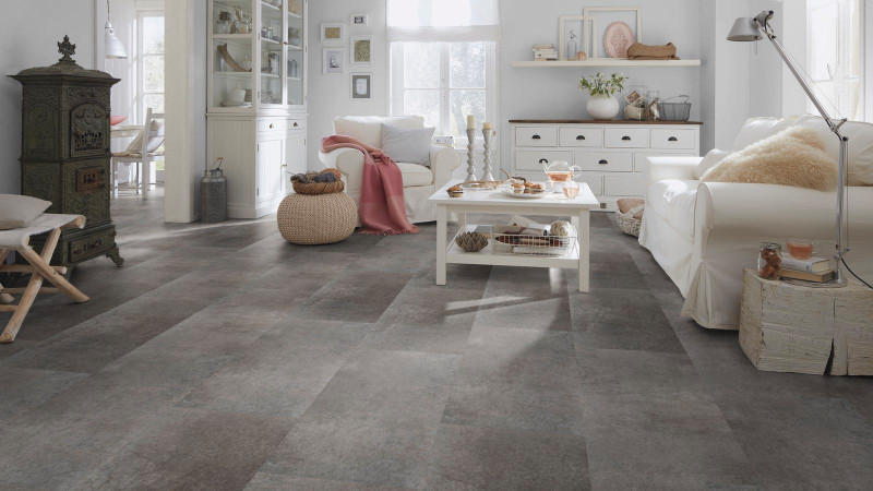 Suelo de diseño Wineo 600 Stone XL #SoHoFactory aspecto de baldosa biselada main product photo