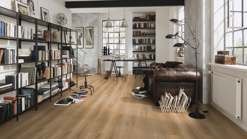 Suelo de diseño Wineo 600 Wood XL Rigid #LondonLoft 1 lama con borde biselado main product photo