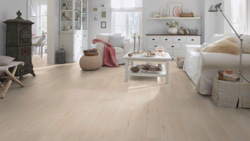 Wineo Laminate 500 Medium V4 Wild Oak White 1-strip 4V main product photo