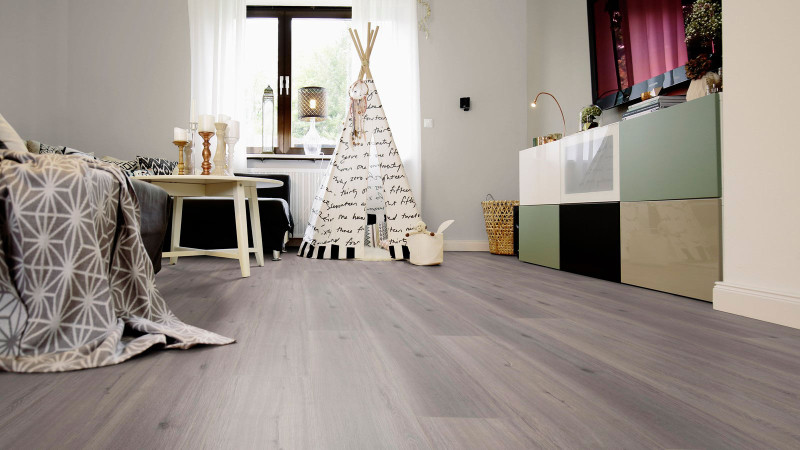 Wineo Suelo laminado 500 XXL V4 Roble Silvestre Gris 1 Lama 4V main product photo