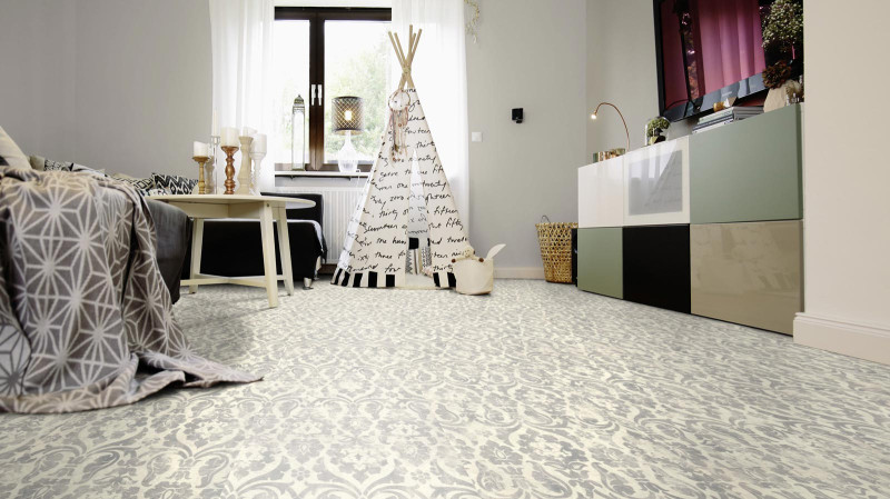 Suelo orgánico Wineo Purline 1500 Fusion XL Flowers.Cool.Light look de baldosa main product photo